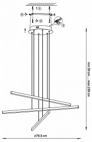 Подвесная люстра Lightstar Palla 739132