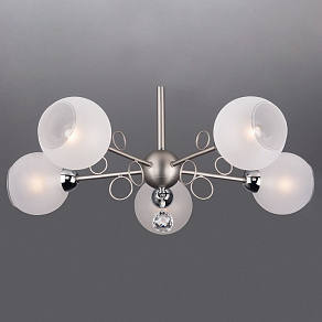 Люстра на штанге Eurosvet Tondo 70095/5 сатин-никель