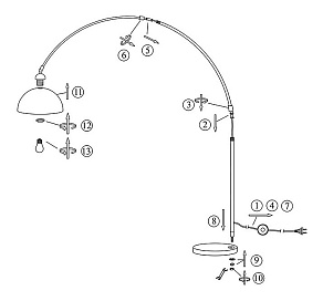 Торшер Globo Newcastle 58223M
