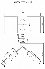 Бра Moderli Metalicana V11810-2W