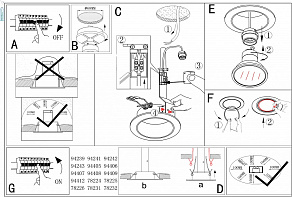 Встраиваемый светильник Eglo ПРОМО Peneto 94406