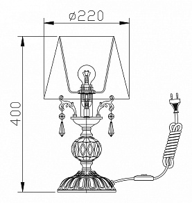 Настольная лампа декоративная Maytoni Sonata ARM335-11-W