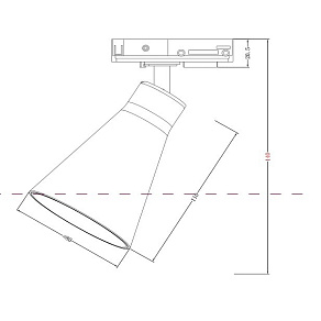 Светильник на штанге Maytoni Virar TR022-1-GU10-B
