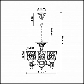Подвесная люстра Odeon Light Vitra 2564/5