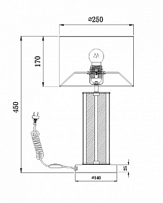 Настольная лампа декоративная Maytoni Maryland ARM526TL-01GR