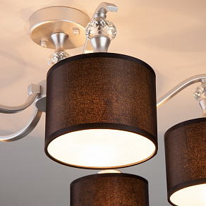 Люстра на штанге Eurosvet Ofelia 60070/5 серебро