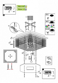 Потолочная люстра Globo Sonora 68550-4