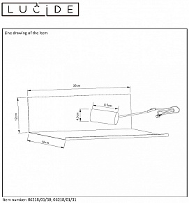 Накладной светильник Lucide Sebo 06218/01/31