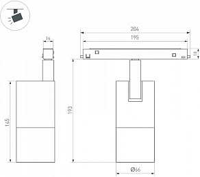 Светильник на штанге Arlight MAG-ORIENT 048662