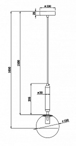 Подвесной светильник Freya Zelda FR5124PL-01BS