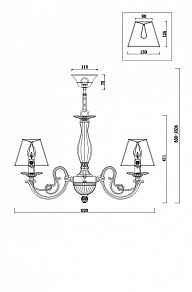 Подвесная люстра Freya Jasmine FR2686PL-06W