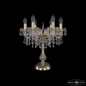 Настольная лампа декоративная Bohemia Ivele Crystal 1403 1403L/6/141-47 G