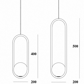 Подвесной светильник Imperiumloft  HOOP-B01
