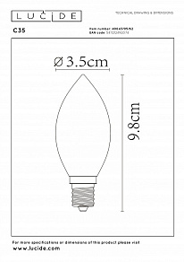 Лампа светодиодная Lucide  49043/95/62