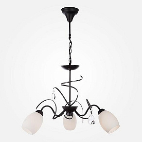 Подвесная люстра Eurosvet 60033 60033/3 черный с серебром