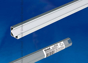 Профиль накладной угловой внутренний Uniel UFE-A03 SILVER 200 POLYBAG UL-00000597