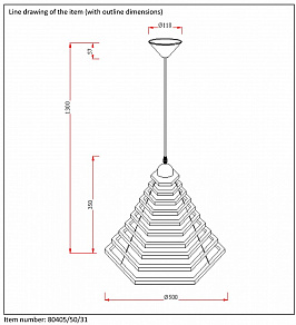 Подвесной светильник Lucide Tora 08405/50/31