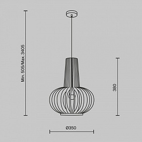 Подвесной светильник Maytoni Roots MOD193PL-01W1