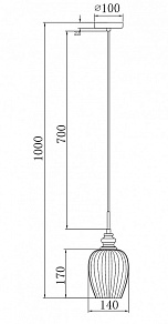Подвесной светильник Maytoni Blues MOD044-PL-01-N