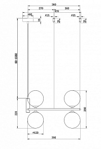 Подвесная люстра Maytoni Ring MOD013PL-04W