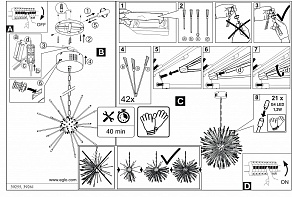 Подвесной светильник Eglo Vivaldo 1 39261