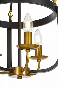 Подвесная люстра LUMINA DECO Berling LDP 8024-3 BK+MD