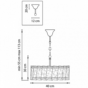 Подвесной светильник Lightstar Varese 731044