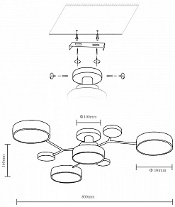 Потолочная люстра Velante Velante 446-007-04