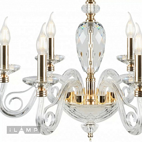 Подвесная люстра iLamp Modo P2328-6 GD