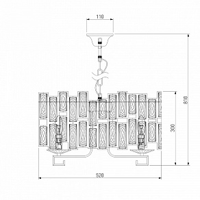Подвесной светильник Bogate's Frammenti 352/5 Strotskis Smart