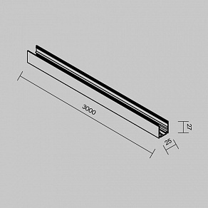 Профиль-держатель Maytoni  O-TR002OH-P-B3M