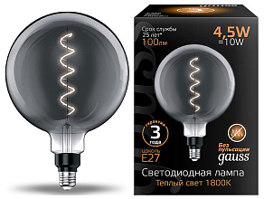 Лампа светодиодная Gauss Oversize E27 4.5Вт 1800K 154802005