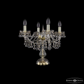 Настольная лампа декоративная Bohemia Ivele Crystal 1409 1409L/4/141-39 G