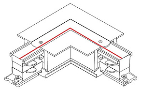 Соединитель угловой L-образный для треков Nowodvorski Ctls Power 8230