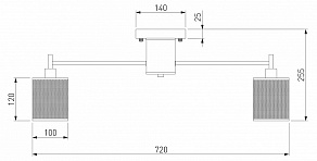 Потолочная люстра Eurosvet Tela 70109/8 античная бронза