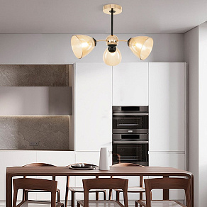 Люстра на штанге Arte Milano Napoli-329007 329007/3 GD.BK