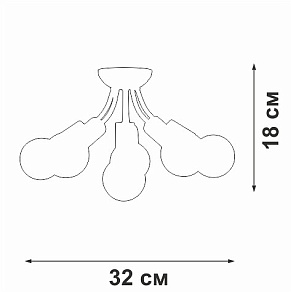 Потолочная люстра Vitaluce V3927 V3927-1/6PL