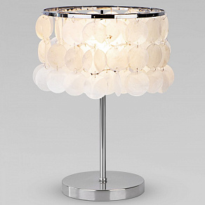 Настольная лампа декоративная Eurosvet Sandra 208101 хром/перламутр