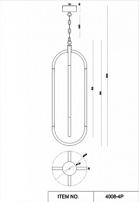 Подвесной светильник Favourite Castled 4008-4P
