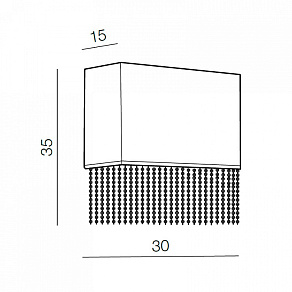 Накладной светильник Azzardo Glamour wall AZ1590