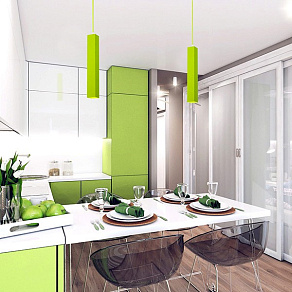 Подвесной светильник Eurosvet Cant 50154/1 LED зеленый 7W