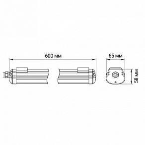 Накладной светильник Jazzway  PWP-OS 600 18W 6500K IP65