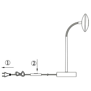 Настольная лампа офисная Globo Gilles 56217-1T