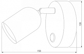 Бра TK Lighting Top 3278 Top Graphite