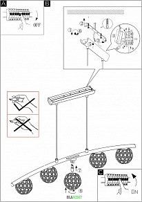 Подвесной светильник Eglo Beramo 1 92567
