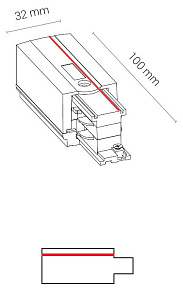Токопровод левый Nowodvorski Ctls Power 8232