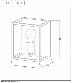 Накладной светильник Lucide Arthur 08224/01/30