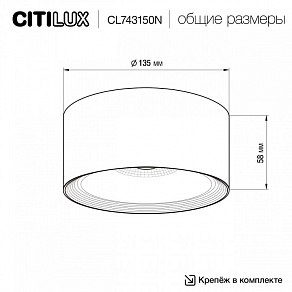 Накладной светильник Citilux Rover CL743150N