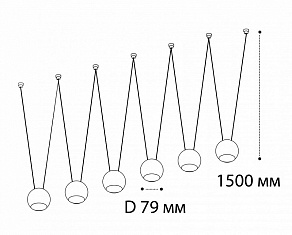 Подвесной светильник Italline IT03-1424 IT03-1426 black
