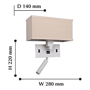 Бра с подсветкой Favourite Lectio 2224-2W